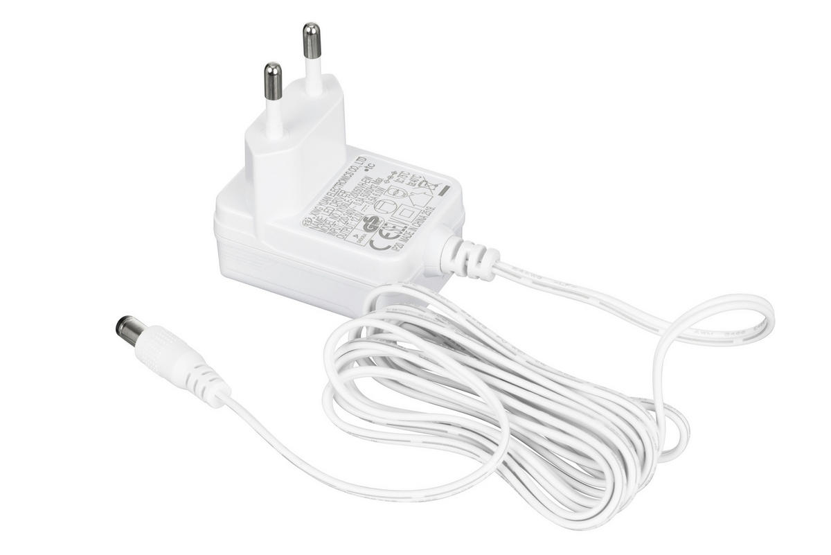 LAMPA NA PÍSACÍ STÔL, dotykový stmievač, 22/17/37,5 cm - biela, Basics, plast (22/17/37,5cm) - Novel