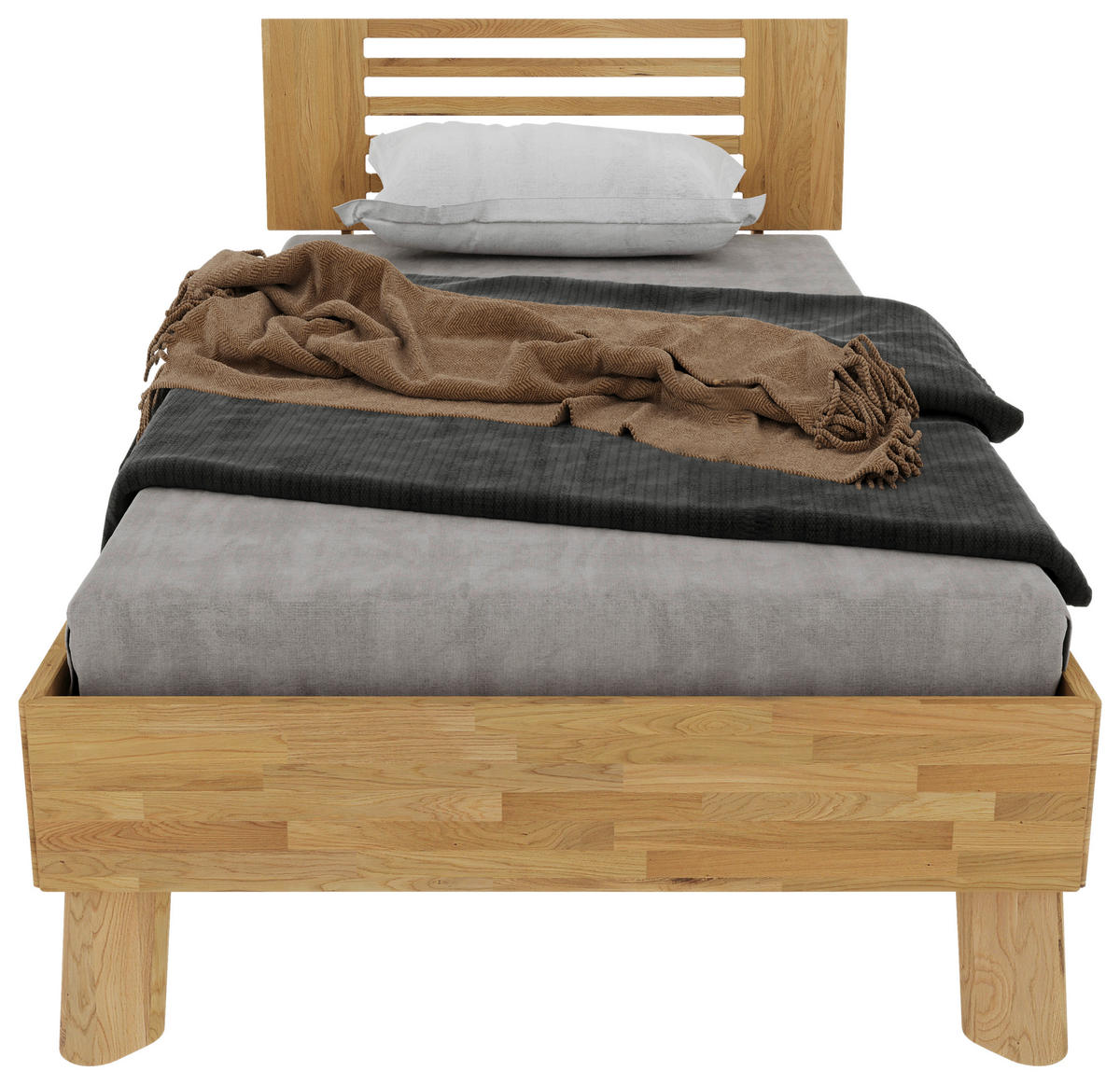 BETT - Wildeiche/Naturfarben, MODERN, Holz (100/200cm) - MID.YOU