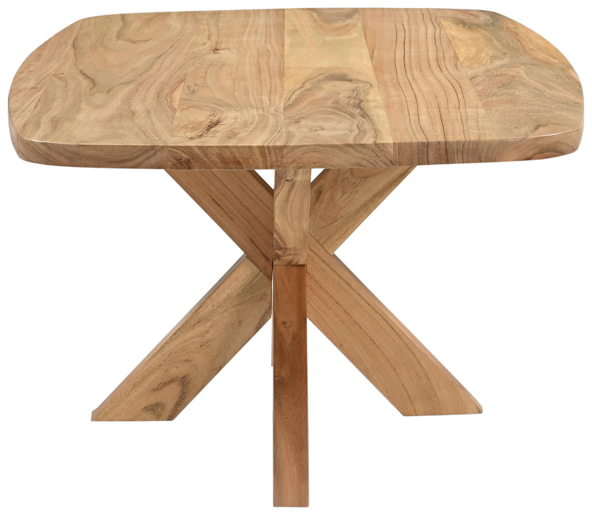 COUCHTISCH Akazie Hartholz 110/70/45 cm oval  - Akaziefarben, Design, Holz (110/70/45cm) - Livetastic
