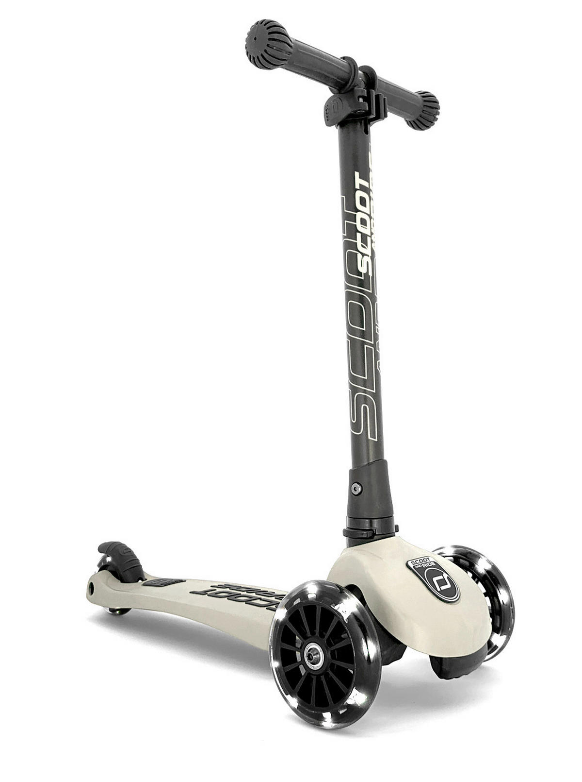 KINDERSCOOTER Highwaykick 3  - Hellgrau/Schwarz, Trend, Kunststoff/Metall (24/72/55cm) - Scoot and Ride