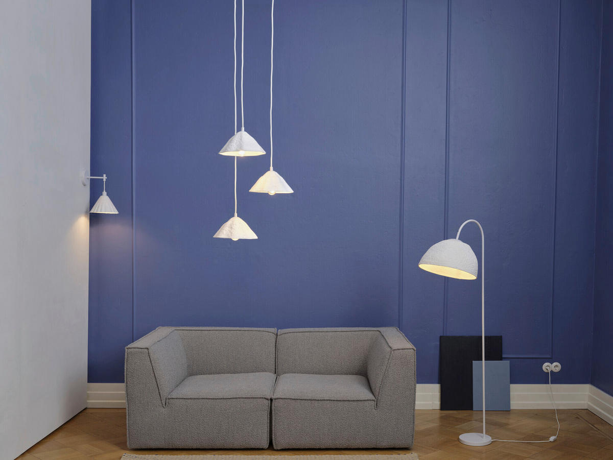 HÄNGELEUCHTE 43,7/156,2 cm  - Weiß, Design, Papier/Metall (43,7/156,2cm) - Osram