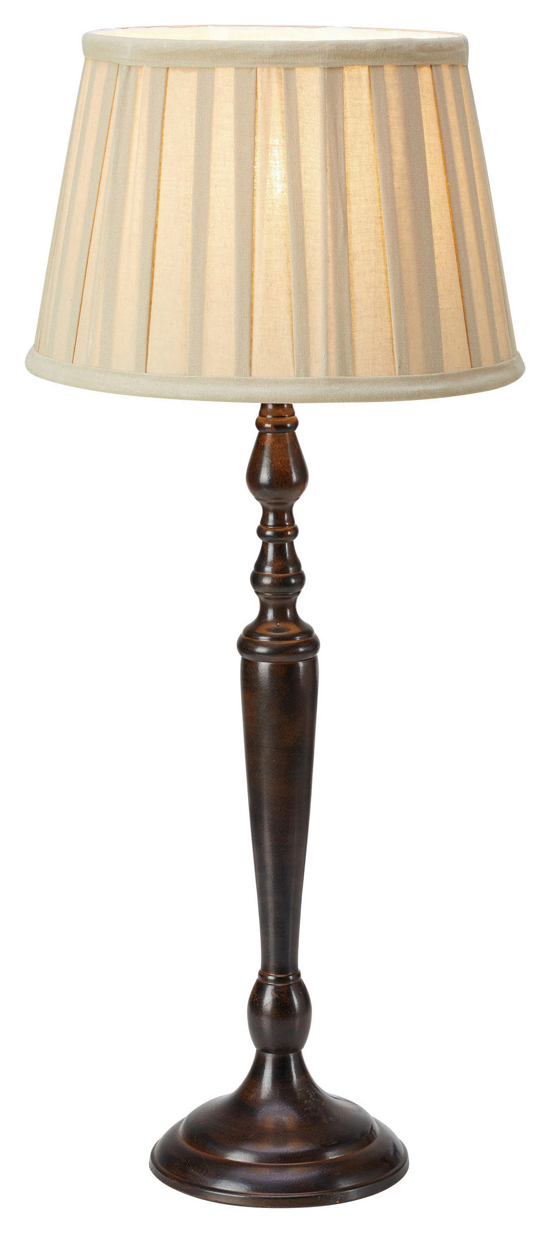 TISCHLEUCHTE - Dunkelbraun/Beige, Basics (25/60/25cm) - Markslöjd