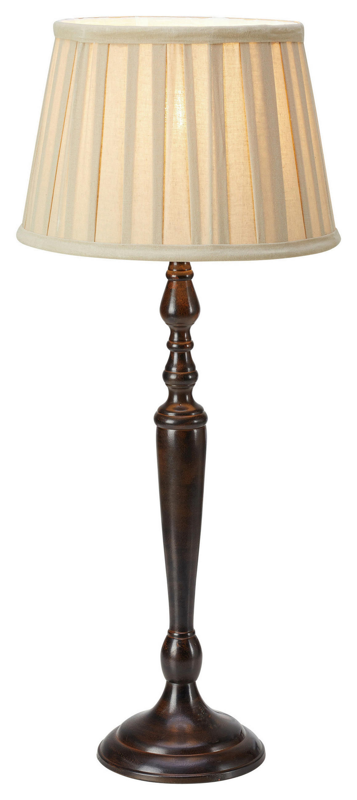 TISCHLEUCHTE - Dunkelbraun/Beige, Basics (25/60/25cm) - Markslöjd