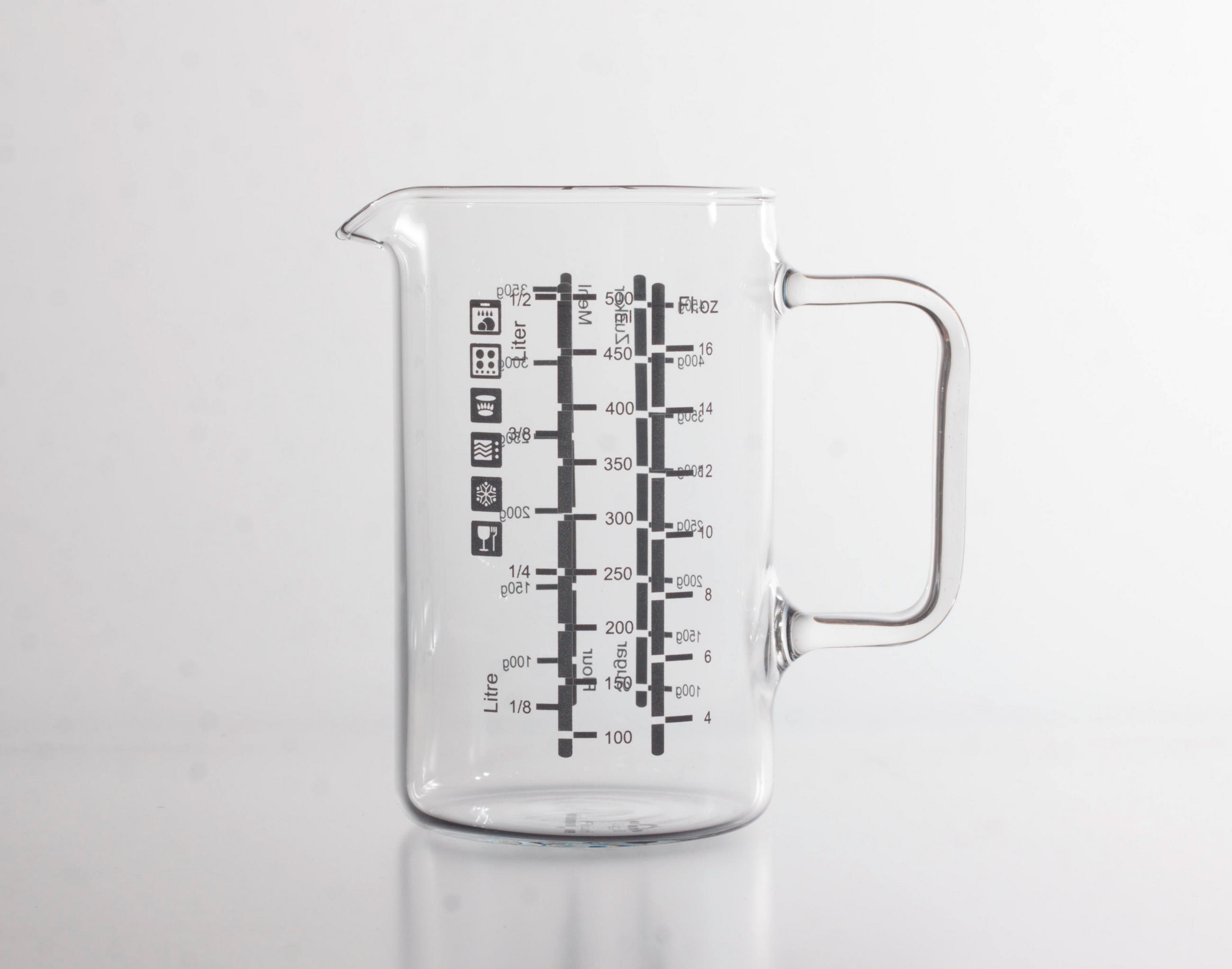 VAS GRADAT - transparent, Basics, sticlă (500ml)