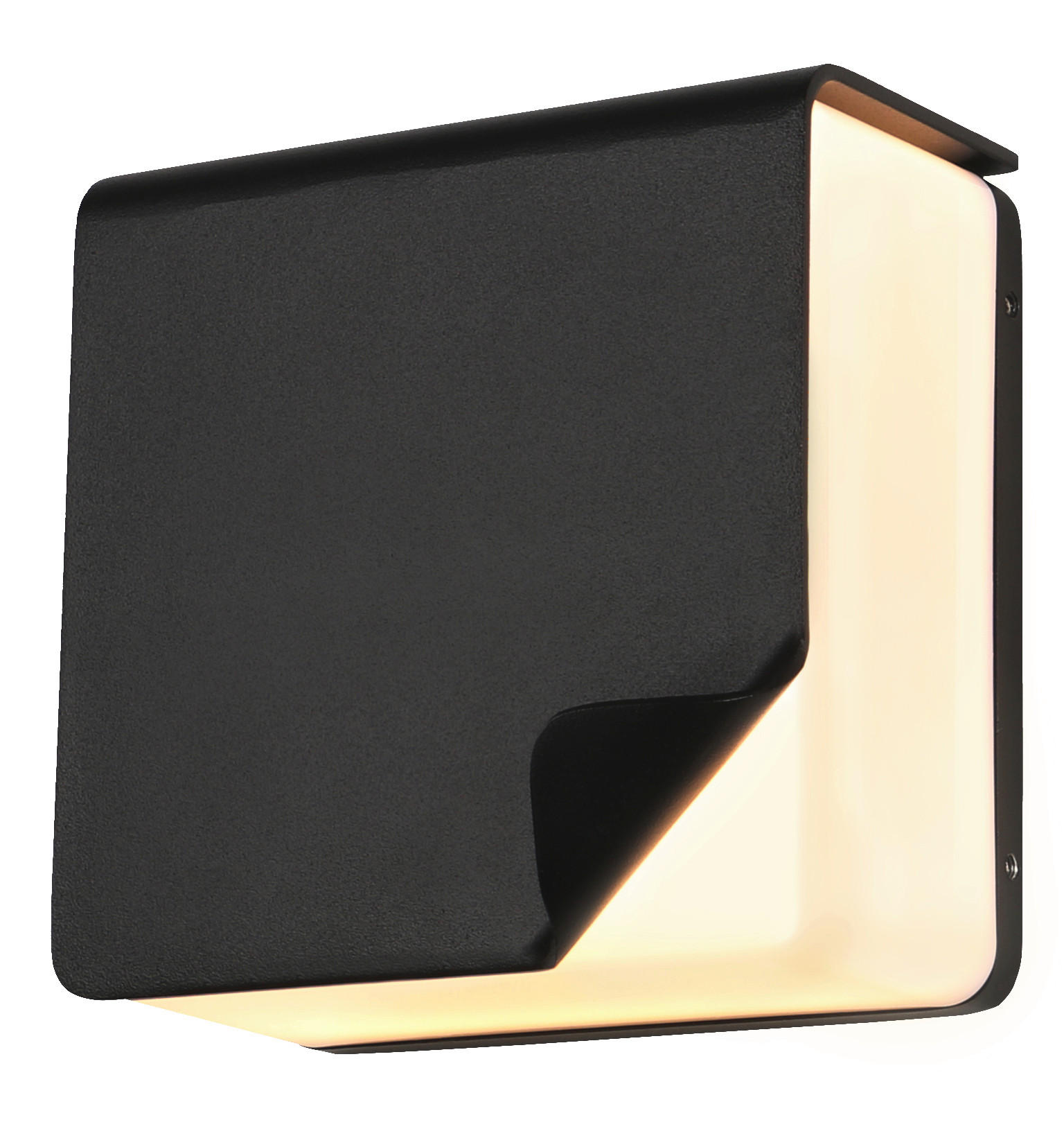 LED-AUSSENLEUCHTE Cyperus 8,9/15,5/15,5 cm  - Schwarz, Design, Metall (8,9/15,5/15,5cm)