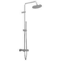 ÜBERKOPFBRAUSESET  - Chromfarben, MODERN, Metall (27,7/117/56,5cm)