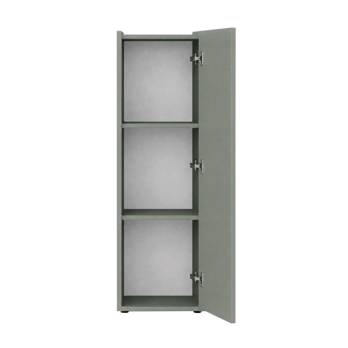 MIDISCHRANK 42/112/33 cm  - Schilfgrün/Eichefarben, Trend, Holzwerkstoff/Kunststoff (42/112/33cm) - MID.YOU