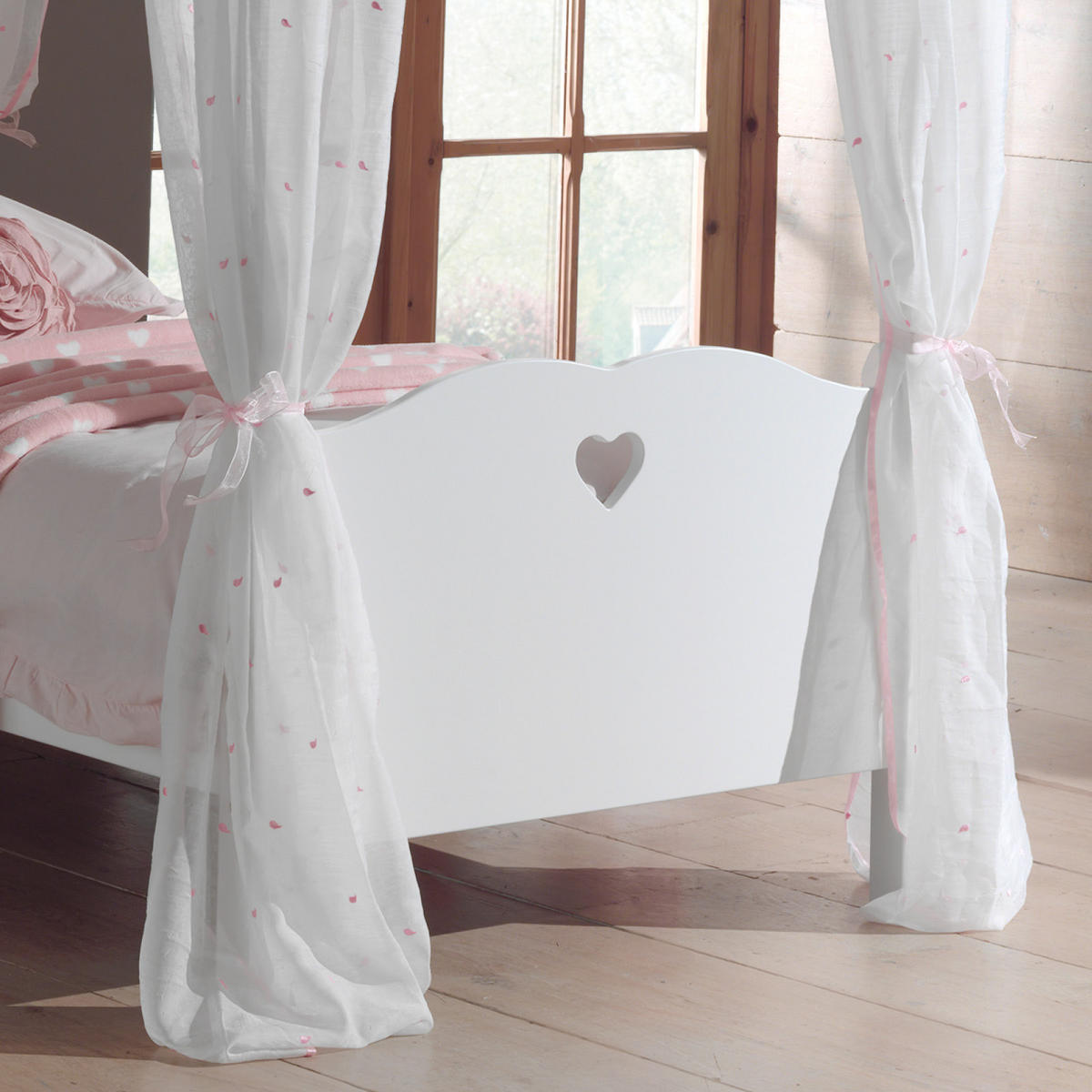 HIMMELBETT 90/200 cm  in Weiß  - Weiß, KONVENTIONELL, Textil (90/200cm) - MID.YOU