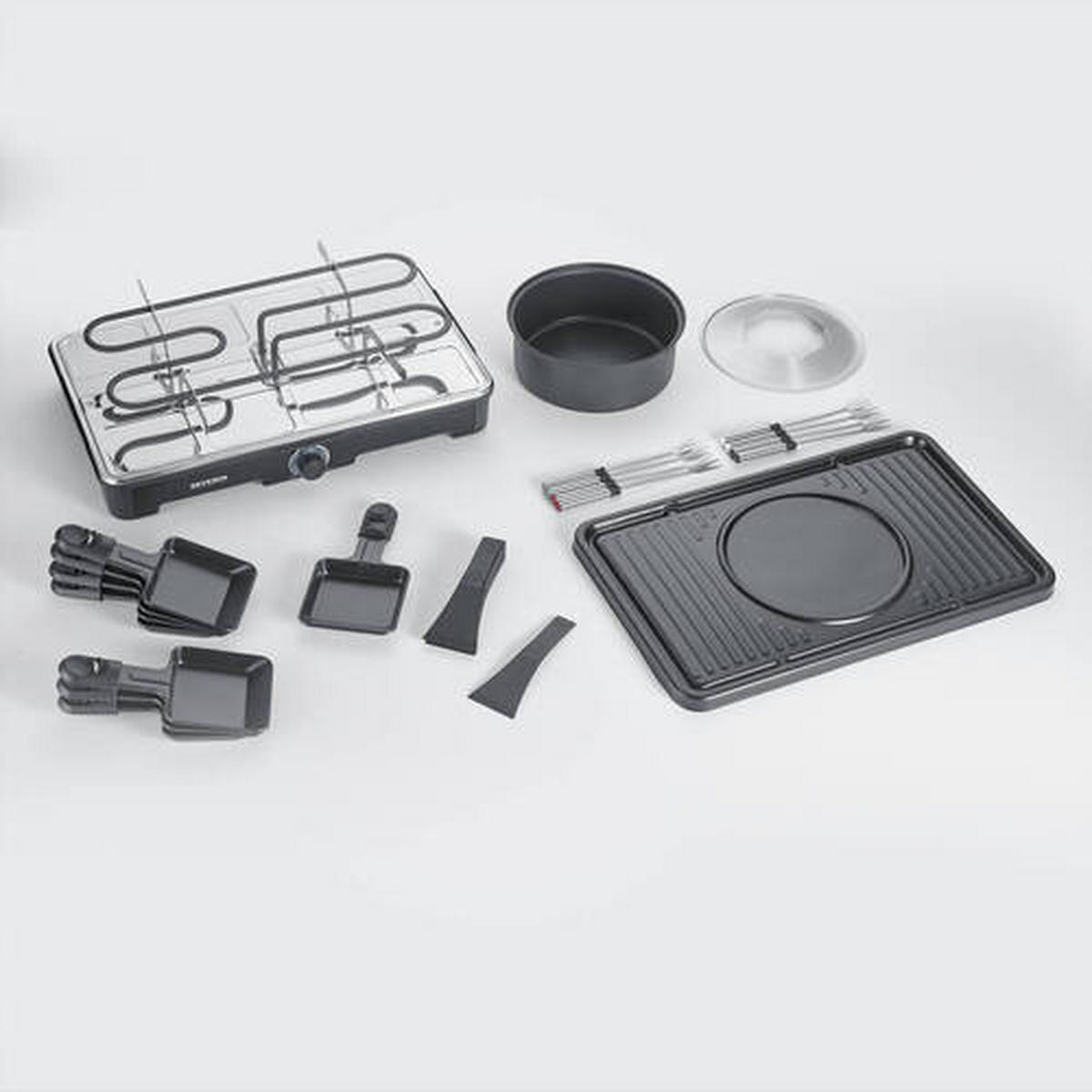 RACLETTE-GRILL  - Schwarz, Basics, Kunststoff - Severin