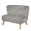 KINDERSOFA - Silberfarben/Grau, Basics, Textil (70/50/48cm) - Roba