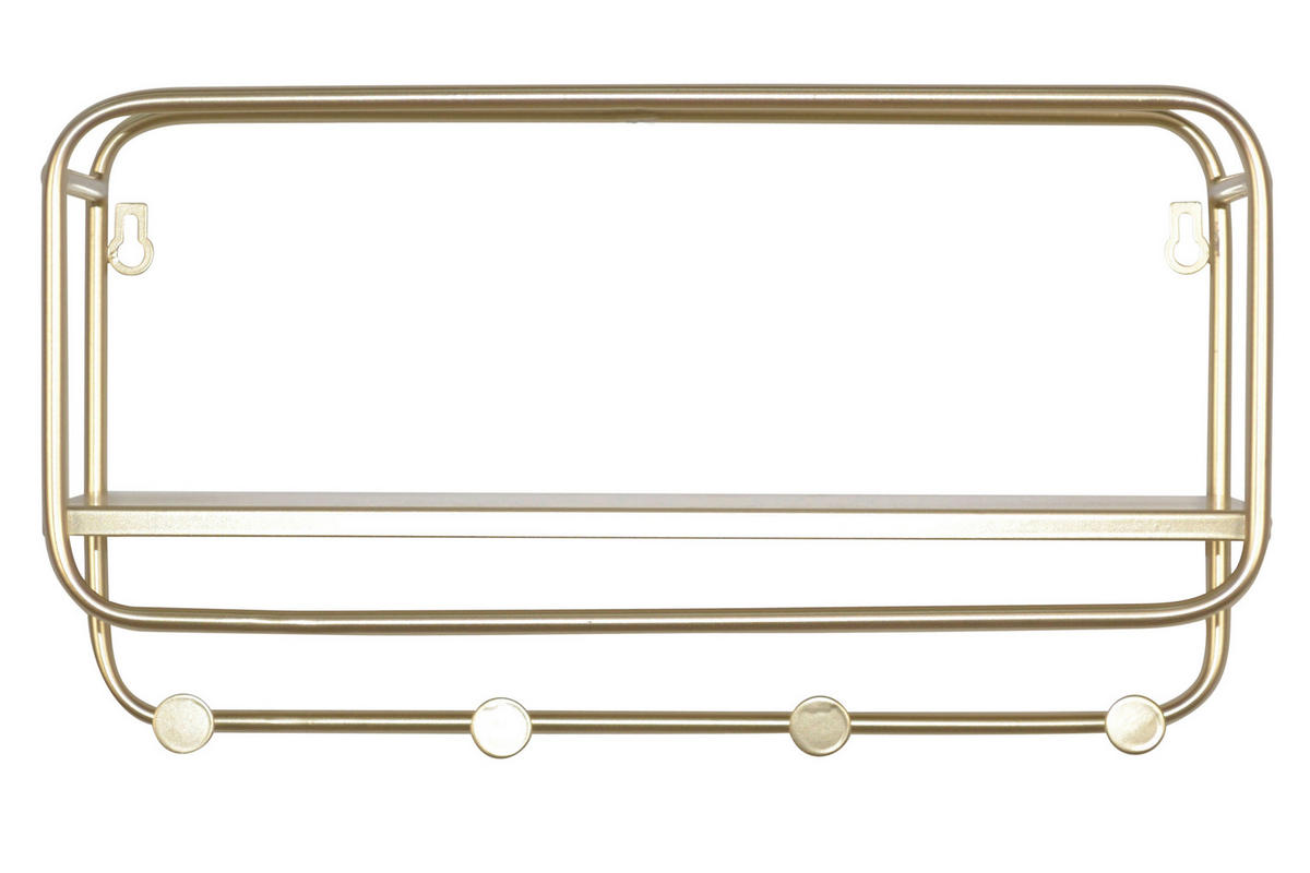 WANDREGAL Goldfarben  - Goldfarben, Design, Metall (45/25/15cm) - MID.YOU