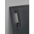 BETT 180/200 cm  in Graphitfarben  - Schwarz/Graphitfarben, Design, Holzwerkstoff/Metall (180/200cm) - Carryhome