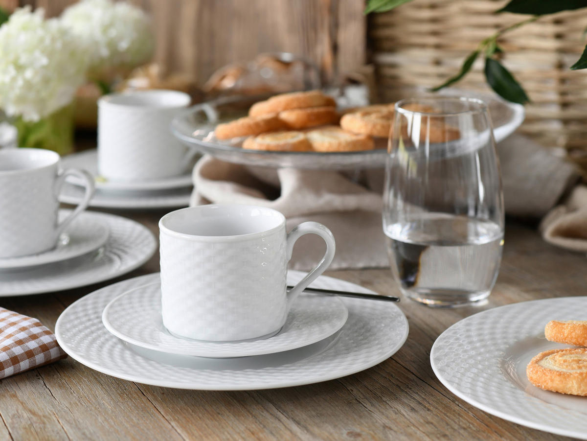 KAFFEESERVICE POLO 18-teilig  - Weiß, Basics, Keramik - Creatable