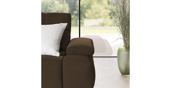 ECKSOFA in Struktur Taupe 233/313 cm - Taupe/Schwarz, Design, Kunststoff/Textil (233/313cm) - Emilio Belluti