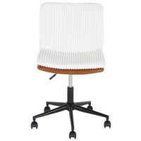 DREHSTUHL  in Cord, Lederlook Braun, Beige  - Beige/Schwarz, MODERN, Kunststoff/Textil (42/98/45cm) - MID.YOU