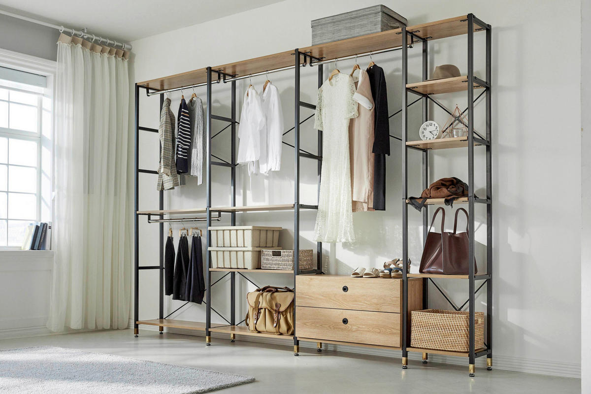 STEGHYLLA i 45/210/30 cm naturfärgad, svart  - svart/naturfärgad, Design, metall/trämaterial (45/210/30cm) - Livetastic