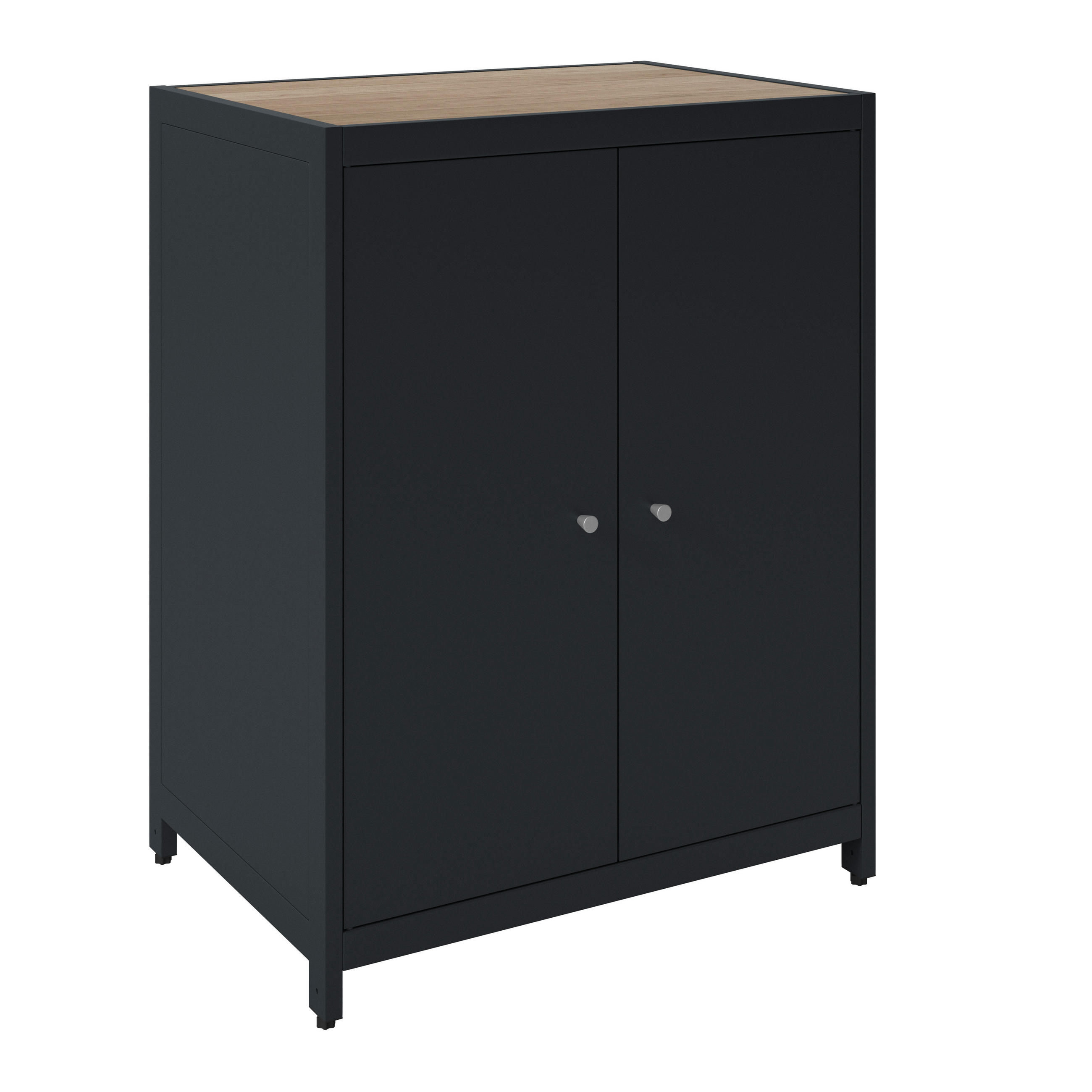 OUTDOORKÜCHE - Dunkelgrau/Silberfarben, LIFESTYLE, Kunststoff/Metall (70/91/50cm) - Ambia Garden