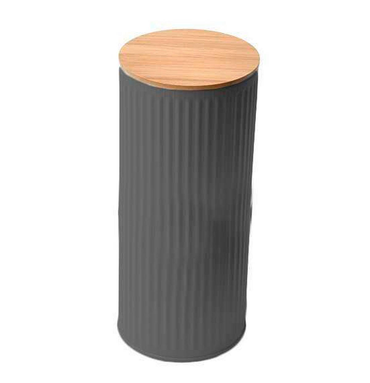 FÖRVARINGSBURK 2 l  - svart/naturfärgad, Basics, metall/plast (11/25cm) - Homeware Profession.