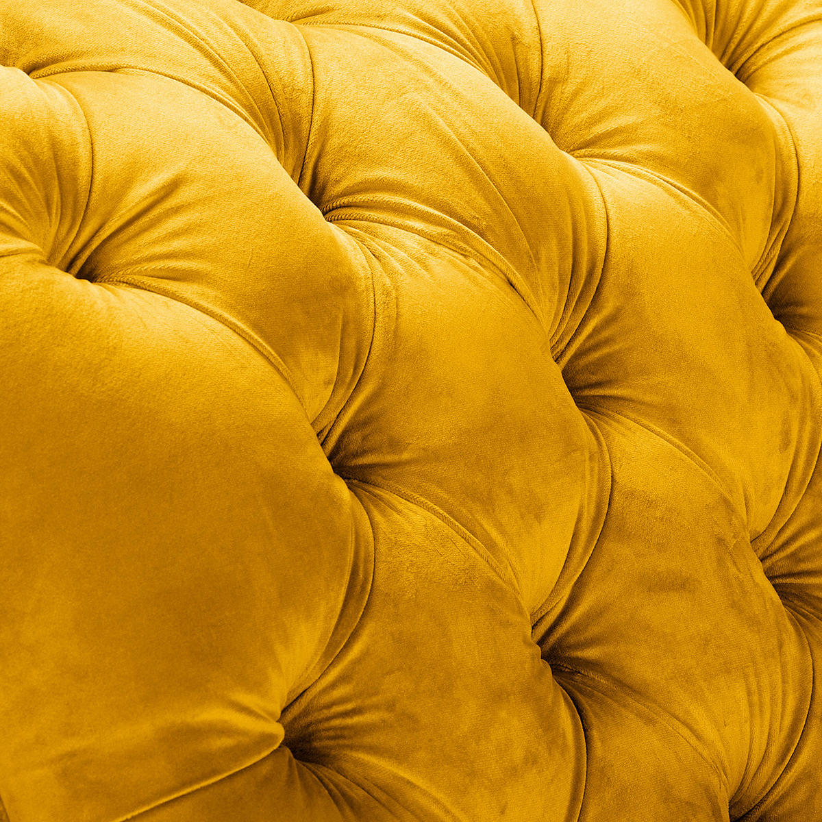 RÉCAMIERE Pako in Samt Senfgelb  - Senfgelb/Braun, Design, Holz/Textil (185/93/75cm) - Livetastic