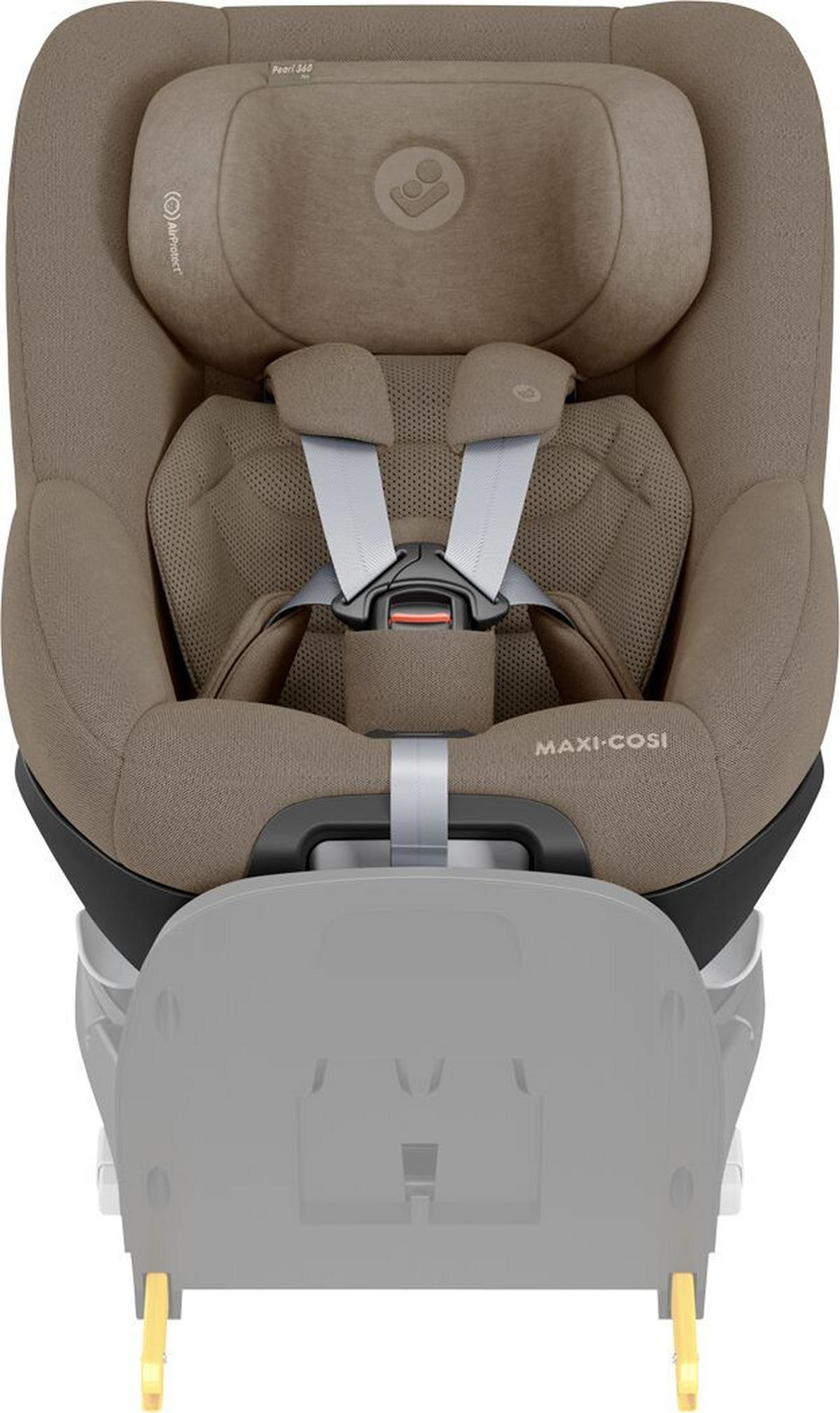 BAKÅTVÄND BILBARNSTOL PEARL 360 PRO  - brun, Basics, metall/textil (43.2/49.6cm) - Maxi Cosi Pro