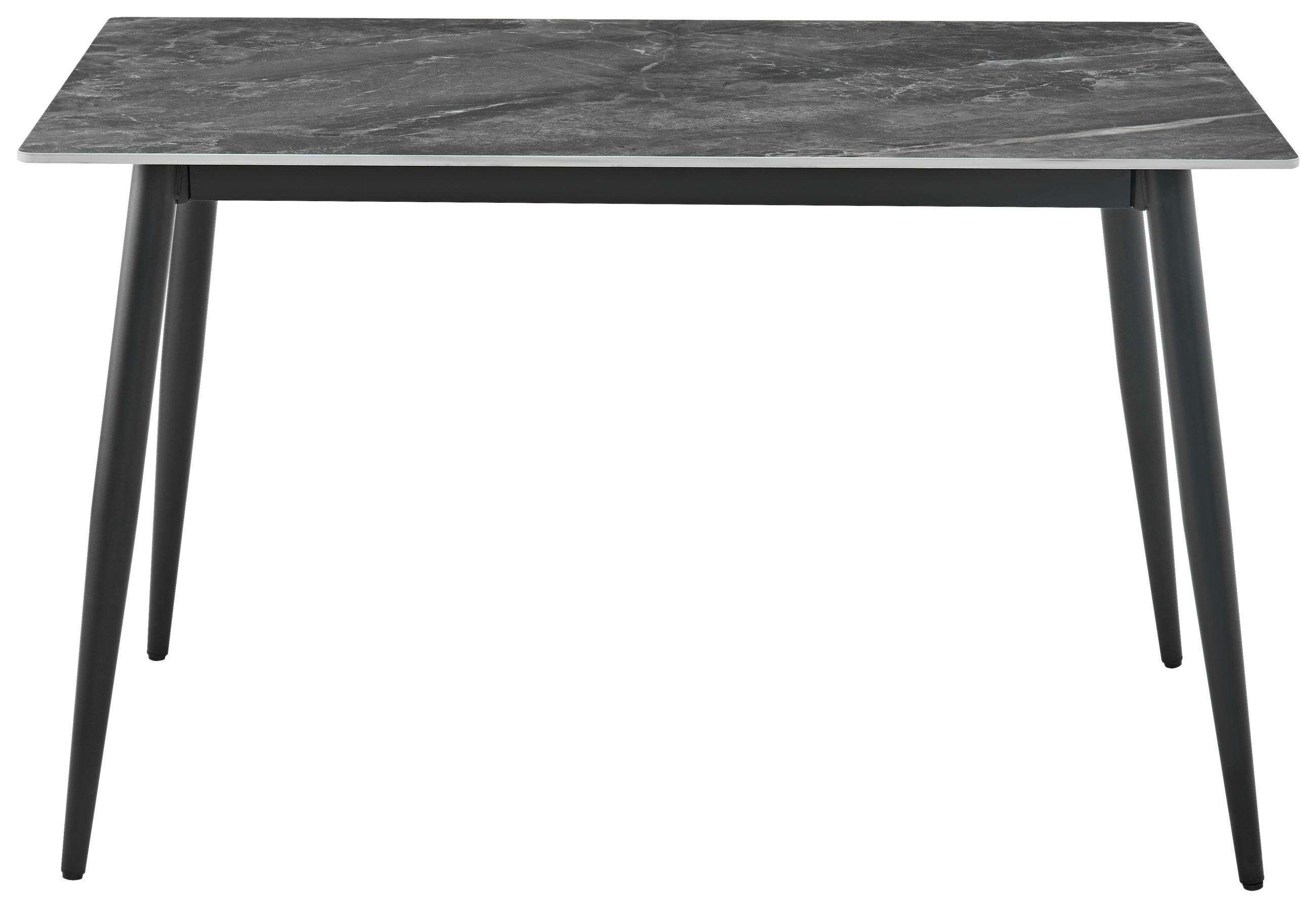 JEDÁLENSKÝ STÔL, sivá, 120/75/75 cm - čierna/sivá, Design, kov/keramika (120/75/75cm) - Ti'me