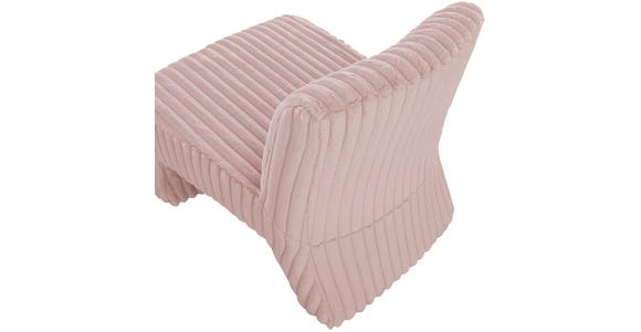 SESSEL Cord Rosa - Schwarz/Rosa, KONVENTIONELL, Kunststoff/Textil (68/72/89cm) - Carryhome