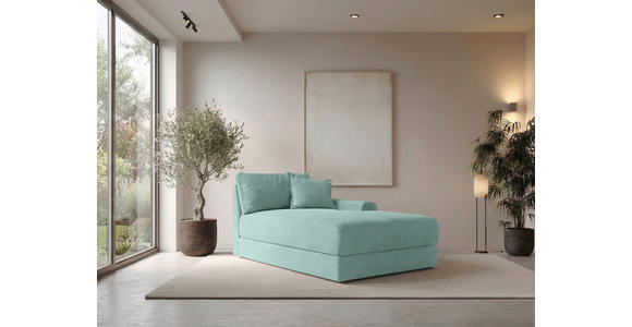 BIGSOFA Cord Salbeigrün  - Salbeigrün/Schwarz, MODERN, Kunststoff/Textil (117/93/190cm) - Carryhome
