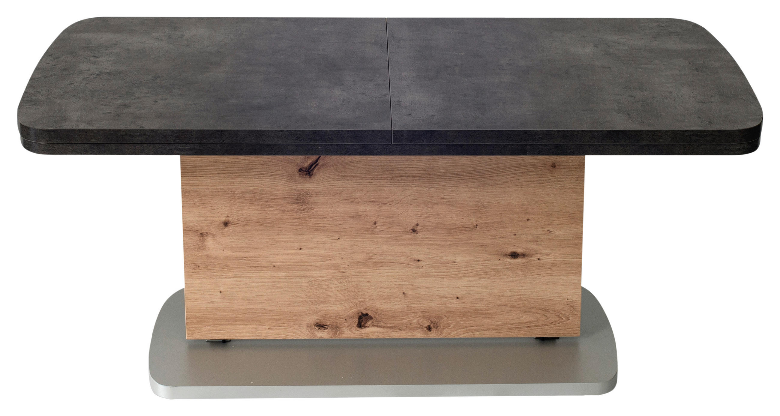 COUCHTISCH 110-180/63/53-72 cm rechteckig Anthrazit, Grau, Wildeiche  - Wildeiche/Anthrazit, KONVENTIONELL, Holzwerkstoff (110-180/63/53-72cm) - Venda