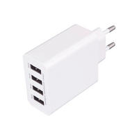 HÁLÓZATI ADAPTER - fehér, Basics, műanyag/fém (8/13,5/3,5cm)