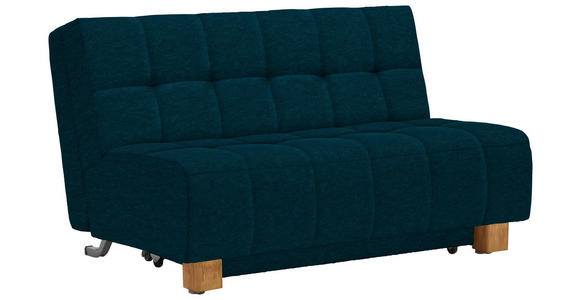 SCHLAFSOFA in Webstoff Petrol  - Petrol/Naturfarben, MODERN, Holz/Textil (145/92/102cm) - Novel