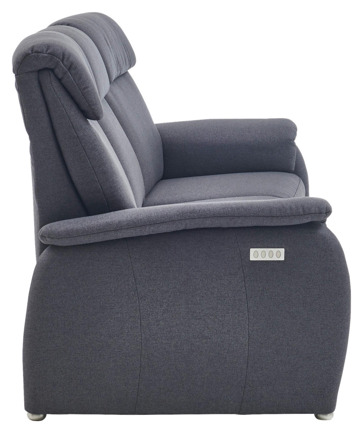 TRAPEZSOFA Flachgewebe Anthrazit  - Anthrazit, KONVENTIONELL, Textil (222/107/102cm) - Pure Home Comfort