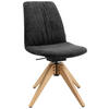 STUHL  in Flachgewebe  - Eichefarben/Anthrazit, Design, Holz/Textil (46/85-88/55cm) - Johann Jakob