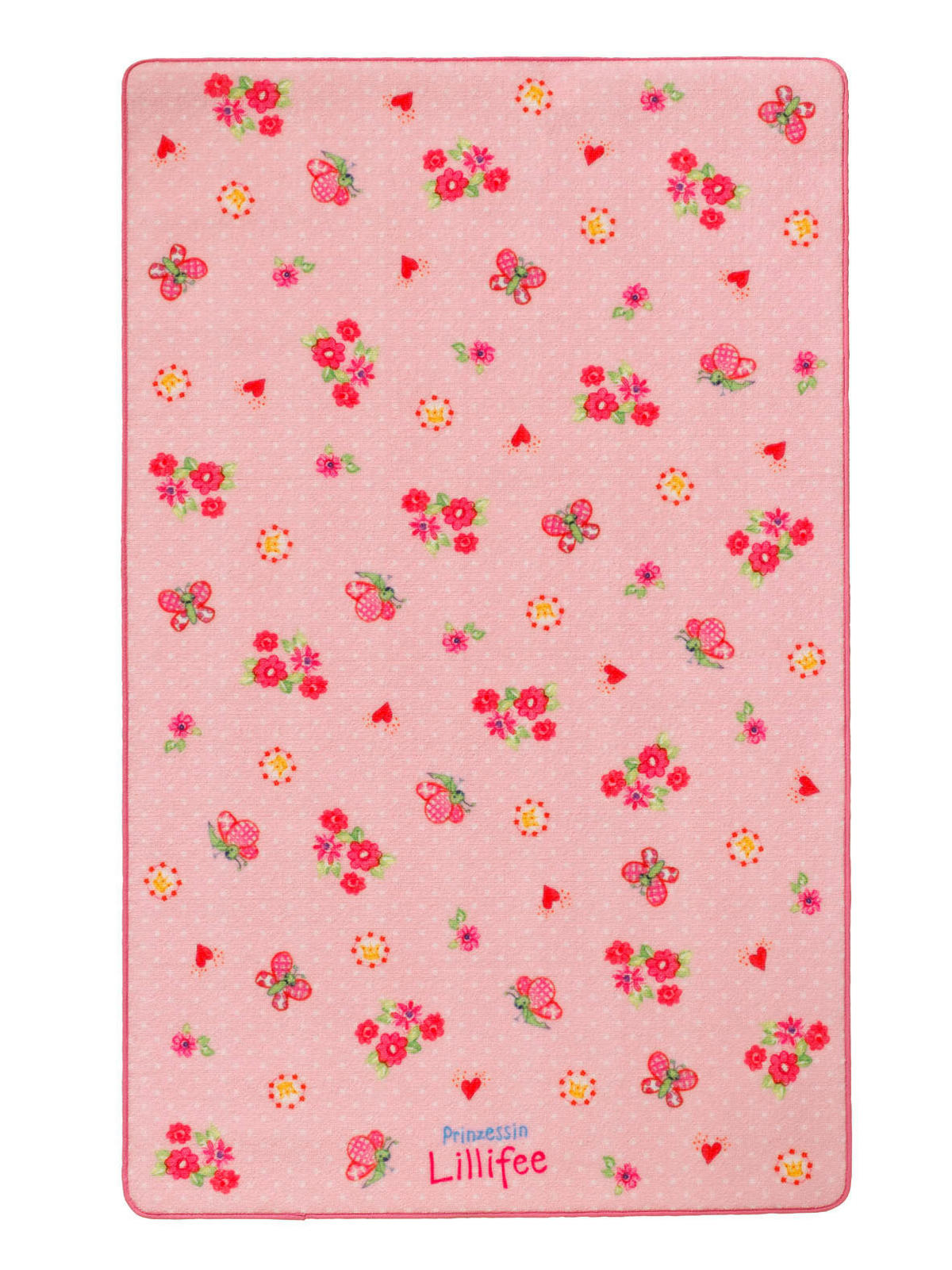 KINDERTEPPICH 100/160 cm Prinzessin Lillifee  - Rosa, Trend, Kunststoff/Textil (100/160cm)