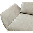 ECKSOFA Beige Mikrofaser  - Beige/Schwarz, Design, Textil/Metall (325/85/109-170cm) - Novel
