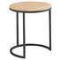 BEISTELLTISCH in Holz 39/45 cm - Eichefarben/Schwarz, Design, Holz/Metall (39/45cm) - Novel BEISTELLTISCH in Holz 39/45 cm - Eichefarben/Schwarz, Design, Holz/Metall (39/45cm) - Novel