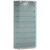 VITRINE in Silberfarben  - Transparent/Silberfarben, Design, Glas/Holzwerkstoff (83/114/17cm) - MID.YOU