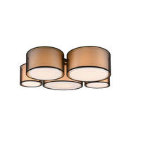 DECKENLEUCHTE Burton 90/70/21,5 cm   - Schwarz, Basics, Metall (90/70/21,5cm) - Trio Leuchten