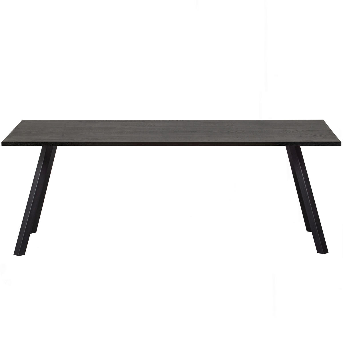 ESSTISCH in Holz, Metall 200/90/75 cm  - Schwarz, MODERN, Holz/Metall (200/90/75cm) - Livetastic