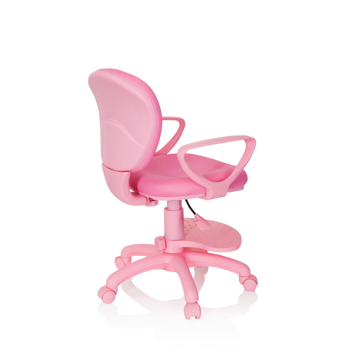 MLADINSKI VRTLJIVI STOL umetna masa pink  - pink, Basics, umetna masa (53/83-95/51cm) - MID.YOU