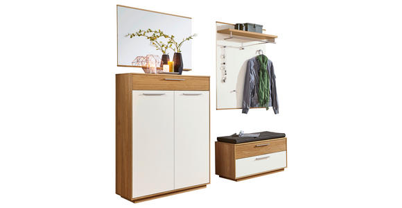 GARDEROBE 5-teilig in 185/195/40 cm - Eichefarben/Anthrazit, Design, Holz/Holzwerkstoff (185/195/40cm) - Novel