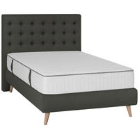 BOXSPRINGBETT 120/200 cm  in Anthrazit  - Anthrazit, Design, Holz/Textil (120/200cm) - Carryhome