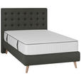 BOXSPRINGBETT 120/200 cm  in Anthrazit  - Anthrazit, Design, Holz/Textil (120/200cm) - Carryhome
