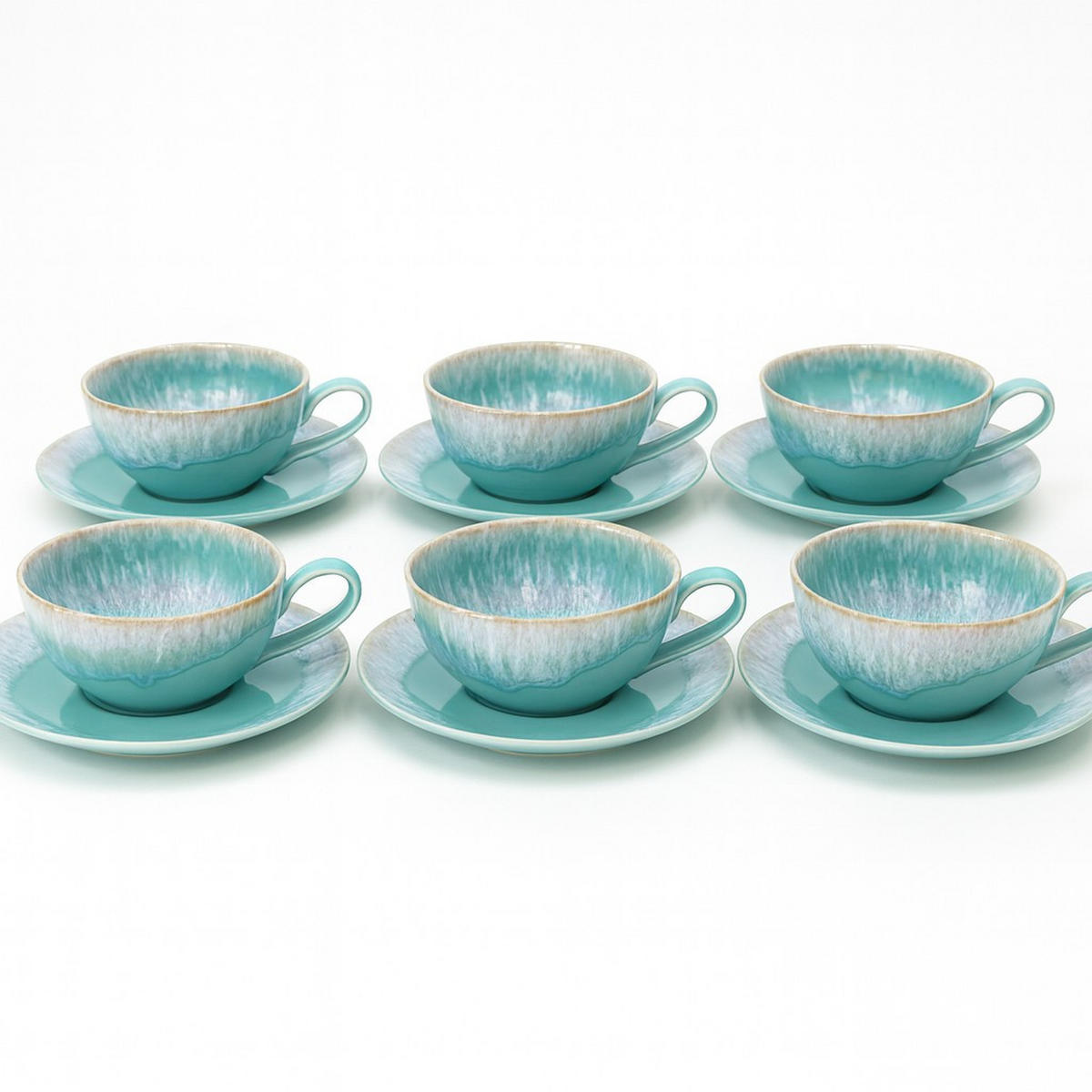 TEETASSENSET 6 STÜCK TAORMINA   - Weiß Hochglanz, Basics, Keramik - Costa Nova