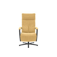 RELAXSESSEL in Textil Gelb  - Gelb/Schwarz, Design, Textil/Metall (76/110/83cm) - Beldomo Speed