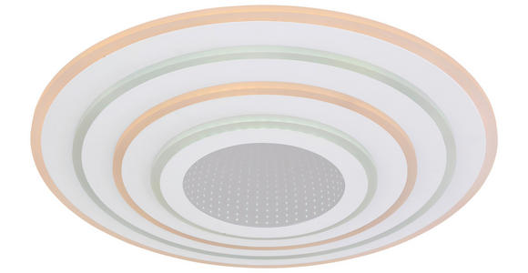 LED-DECKENLEUCHTE 50/6,5 cm - Weiß, Design, Kunststoff/Metall (50/6,5cm) - Novel