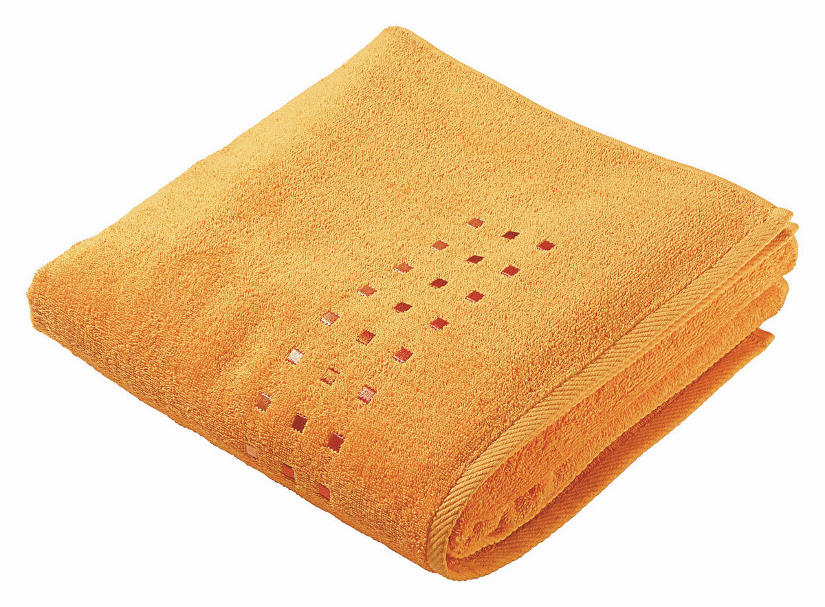 Prosop De Duș 70/140 cm portocaliu  - portocaliu, Konventionell, textil (70/140cm) - Esposa