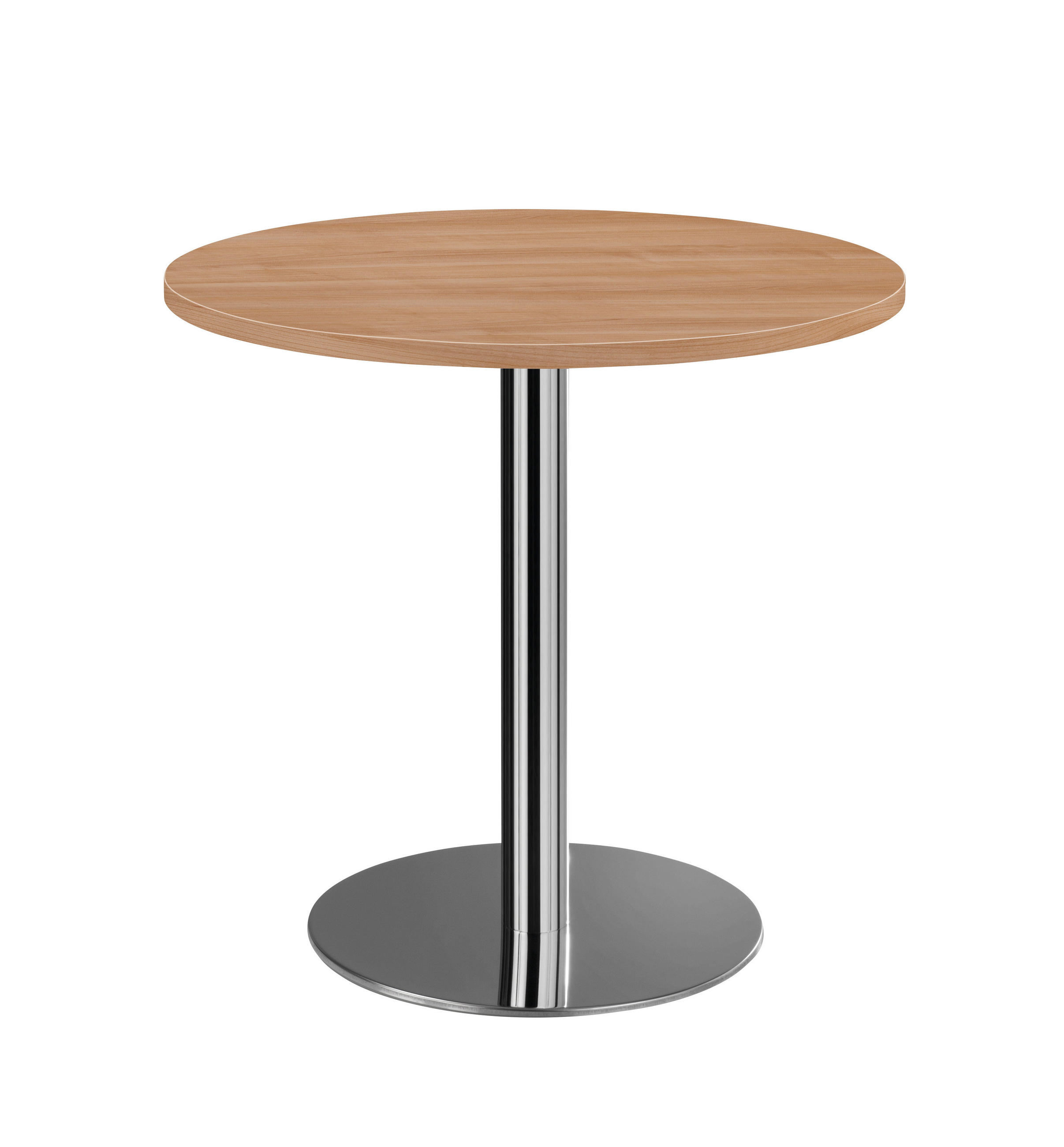 KONFERENZTISCH 80/80/74 cm  - Chromfarben/Nussbaumfarben, KONVENTIONELL, Holzwerkstoff/Metall (80/80/74cm) - Venda