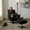SESSEL in Teddystoff Schwarz  - Schwarz, Design, Textil/Metall (60/94/86cm) - Dieter Knoll