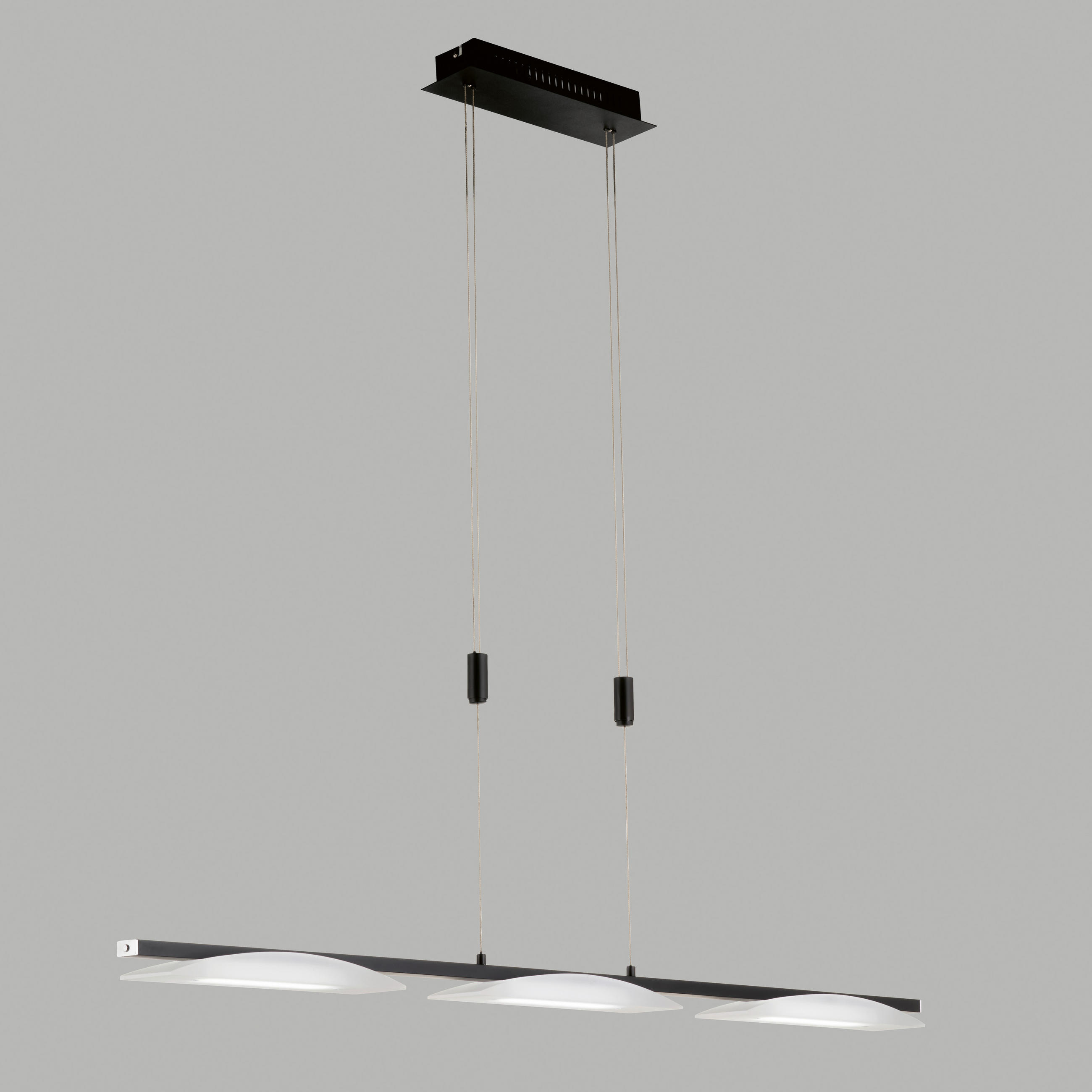 LED-HÄNGELEUCHTE Kop   - Schwarz, Design, Metall (8/114cm) - Fischer & Honsel