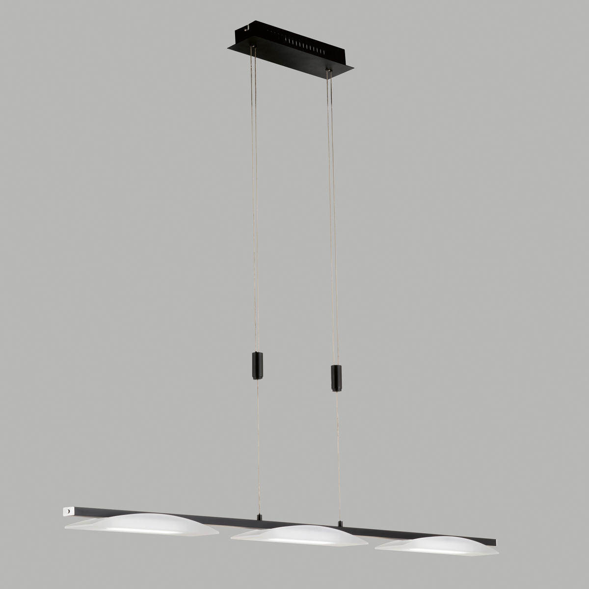 LED-HÄNGELEUCHTE Kop   - Schwarz, Design, Metall (8/114cm) - Fischer & Honsel